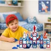 LEAN TOYS magnētiskie kosmosa logu konstruktoru klucīši 90 gab. – ABS plastmasas STEM būvēšanas komplekts