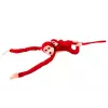 LEAN TOYS Mascot Plush Monkey with Baby, Red 70 cm