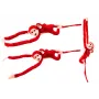 LEAN TOYS Mascot Plush Monkey with Baby, Red 70 cm