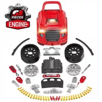 LEAN TOYS Mehāniķa komplekts, Kravas auto izjaukšanai, Darbnīcas instrumenti