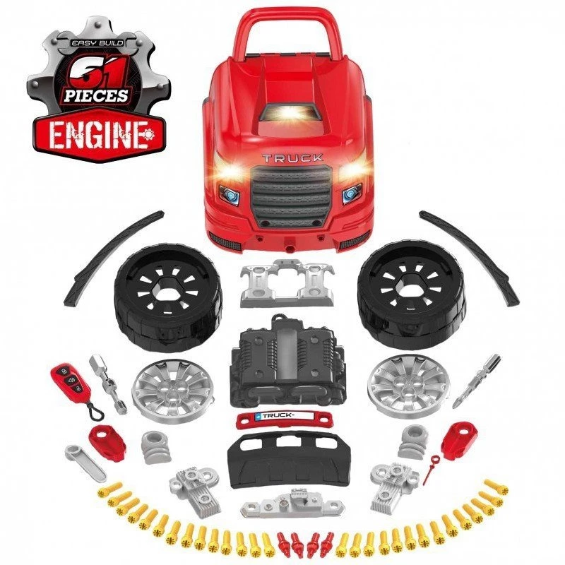 LEAN TOYS Mehāniķa komplekts, Kravas auto izjaukšanai, Darbnīcas instrumenti