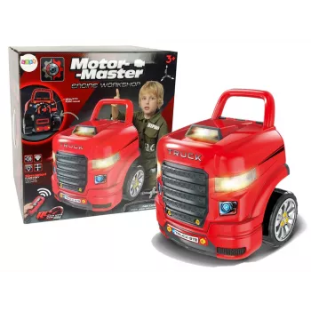 LEAN TOYS Mehāniķa komplekts, Kravas auto izjaukšanai, Darbnīcas instrumenti