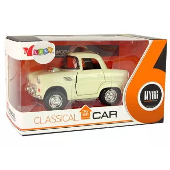 LEAN TOYS Metāla automašīna Classic ar atveramām durvīm un skaņu