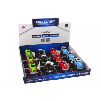LEAN TOYS Metāla automašīna ar lieliem riteņiem, dažādi dizaini HXHG08
