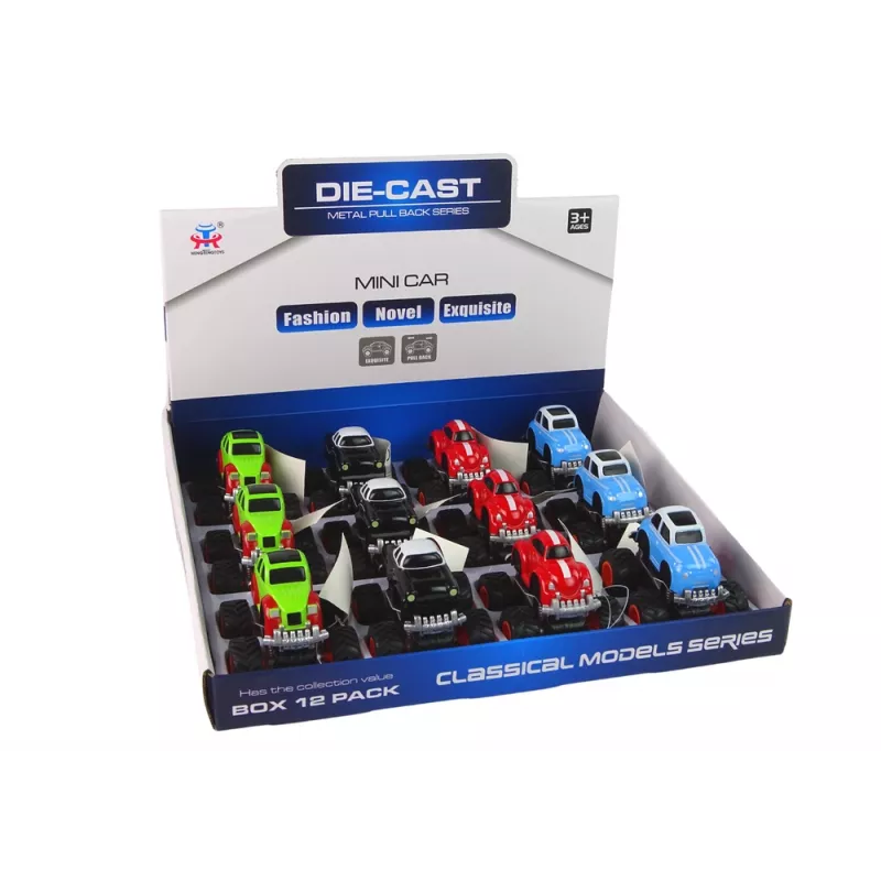 LEAN TOYS Metāla automašīna ar lieliem riteņiem, dažādi dizaini HXHG08