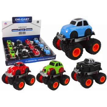LEAN TOYS Metāla automašīna ar lieliem riteņiem, dažādi dizaini HXHG08