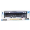 LEAN TOYS Metāla pilsētas autobuss balts 1:43 liešanas modelis ar atveramām durvīm