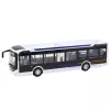 LEAN TOYS Metāla pilsētas autobuss balts 1:43 liešanas modelis ar atveramām durvīm
