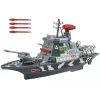 LEAN TOYS Militārais komplekts Militārais kuģis Kaujas armijas lielgabali Gaismas skaņas