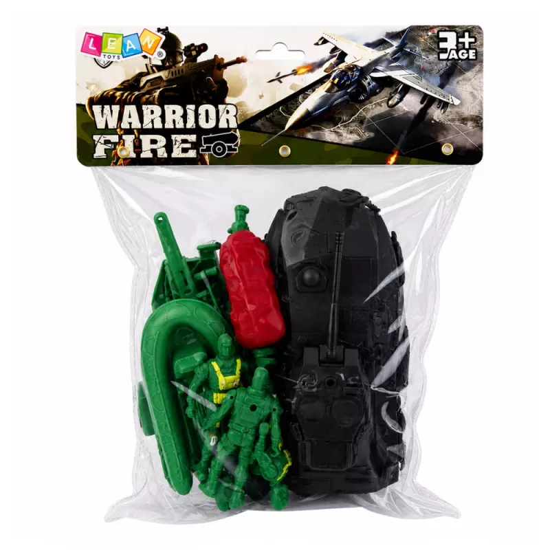LEAN TOYS Militārais komplekts Karavīri Bruņutransportieris 14 gab.