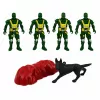 LEAN TOYS Militārais komplekts Karavīri Bruņutransportieris 14 gab.