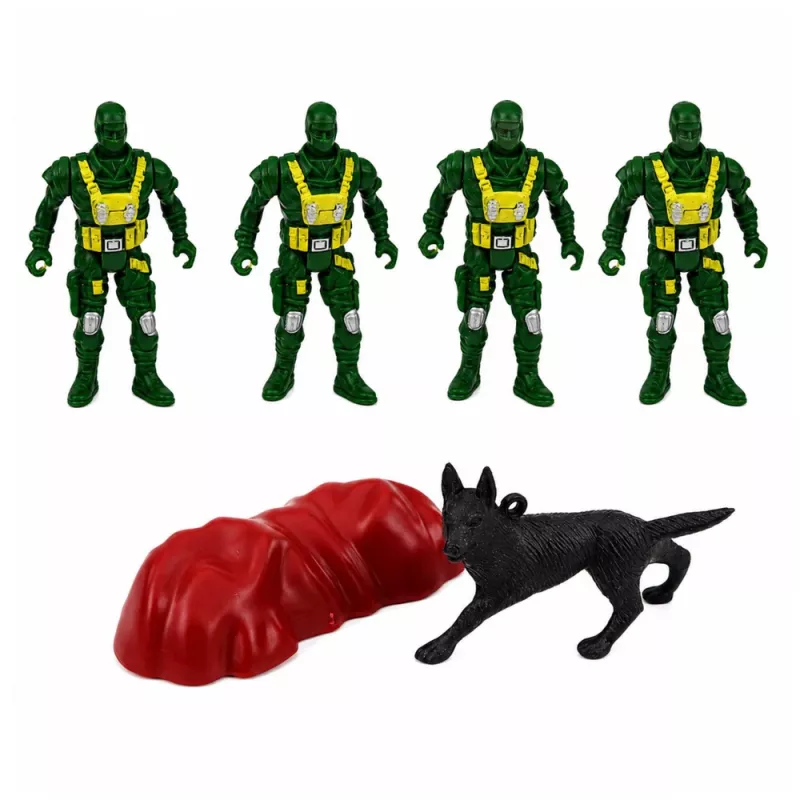 LEAN TOYS Militārais komplekts Karavīri Bruņutransportieris 14 gab.