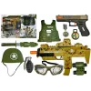 LEAN TOYS Militārā rotaļlietu komplekts ar mīkstajām lodēm MP7