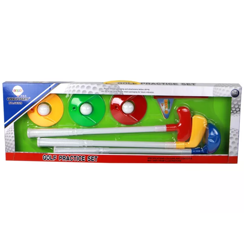 LEAN TOYS Mini Golfa komplekts bērniem, nūjas, 12 gab.
