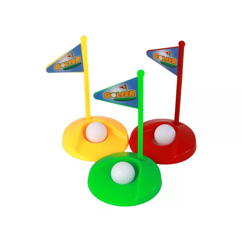 LEAN TOYS Mini Golfa komplekts bērniem, nūjas, 12 gab.