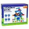 LEAN TOYS daudzlīmeņu ūdens galds ar krēsliem, piederumiem un formiņām 63cm