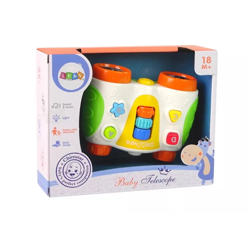 LEAN TOYS Multifunkcionālie interaktīvie binokļi mazulim Bērnu teleskops
