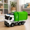 LEAN TOYS pašvaldības transportlīdzeklis tālvadības atkritumu mašīna RC konteiners tvertne gaismas 1:14