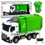 LEAN TOYS pašvaldības transportlīdzeklis tālvadības atkritumu mašīna RC konteiners tvertne gaismas 1:14