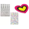 LEAN TOYS Nagu Krāsošanas Komplekts ar Mirdzumu Dozatoru un Krāsainām Uzlīmēm
