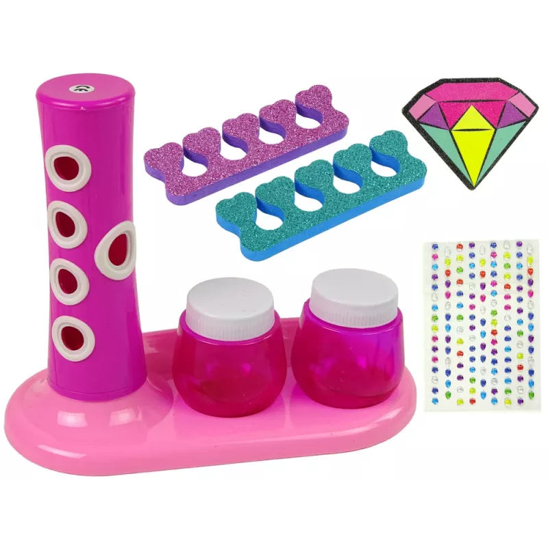 LEAN TOYS Nagu Krāsošanas Komplekts Nagu Spīdumu Dozators Nagu Lakas Uzlīmes