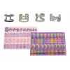 LEAN TOYS Nagu Krāsošanas Komplekts Nagu Lakas Spīdumi Uzlīmes Gredzeni