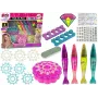 LEAN TOYS Nagu krāsošanas komplekts Nagu lakas Pildspalvas Krāsainas uzlīmes
