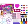 LEAN TOYS Nagu krāsošanas komplekts Nagu lakas Uzlīmes Raksti Spīdumi