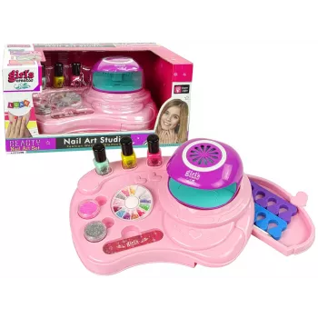 LEAN TOYS Nagu Lakas Komplekts ar Nagu Spīdumiem, Žāvētāju un Uzlīmēm