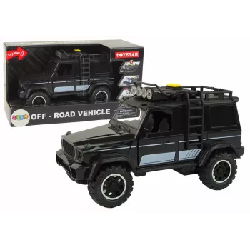 LEAN TOYS Bezceļu auto 1:14 Berzes piedziņa Melns