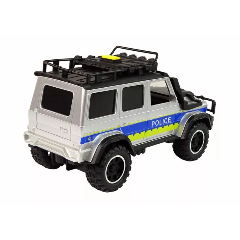 LEAN TOYS bezceļu policijas automašīna 1:14 ar inerces piedziņu