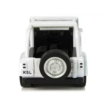 LEAN TOYS Bezceļu policijas auto balts
