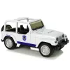 LEAN TOYS Bezceļu policijas auto balts