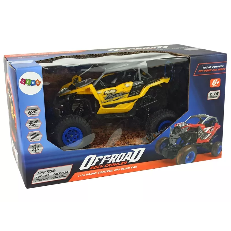 LEAN TOYS Off-road Remote Controlled 2.4 GHz 1:16 Yellow