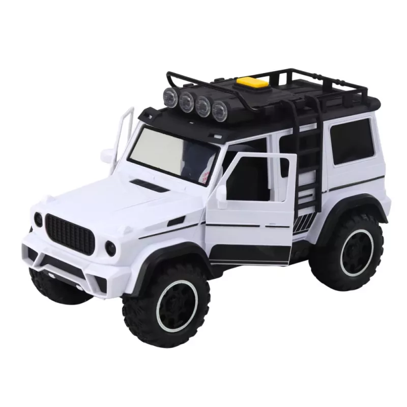 LEAN TOYS Bezceļu transportlīdzeklis ar zirgu piekabi, figūrām, gaismām un skaņām
