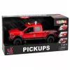 LEAN TOYS Pickup Truck 1:12 RC ar atveramām durvīm, aizmugurējiem lukturiem, skaņu – sarkans