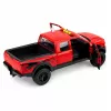 LEAN TOYS Pickup Truck 1:12 RC ar atveramām durvīm, aizmugurējiem lukturiem, skaņu – sarkans