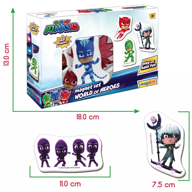 LEAN TOYS PJ Masks Magnetu komplekts ME 5031-31