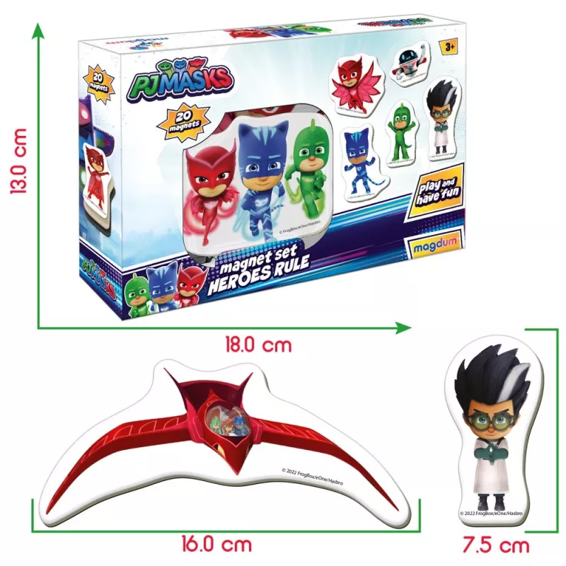 LEAN TOYS PJ Masks Magnetu komplekts Pjmasks ME 5031-32