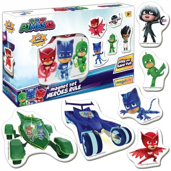 LEAN TOYS PJ Masks Magnetu komplekts Pjmasks ME 5031-32