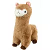 LEAN TOYS Plīša alpaka mīkstā rotaļlieta ar mīkstu kažoku bēša 28 cm