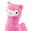 LEAN TOYS plīša alpakas lama plīša rotaļlieta – īpaši mīksta mīksta rozā 28 cm