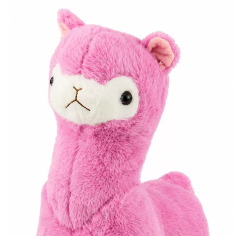 LEAN TOYS plīša alpakas lama plīša rotaļlieta – īpaši mīksta mīksta rozā 28 cm