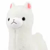 LEAN TOYS Plīša alpaka mīksta balta kažokāda 28 cm