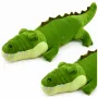 LEAN TOYS plīša krokodils talismans mīkstā rotaļlieta reālistisks zaļš 70cm