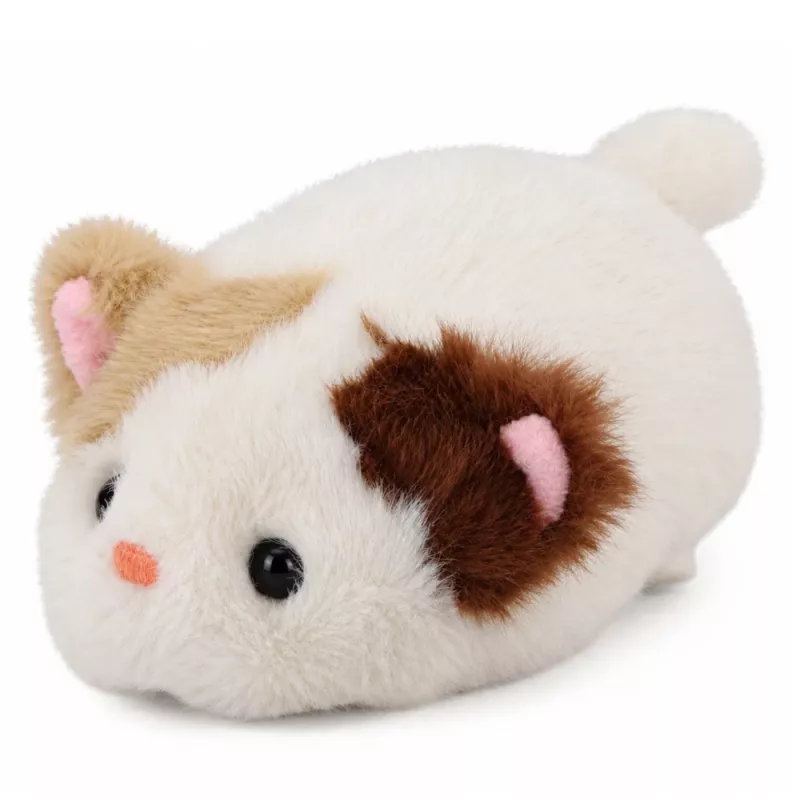 LEAN TOYS Plīša kaķēna maskota mīkstā rotaļlieta maza balta 16 cm