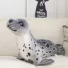 LEAN TOYS plīša talismans mīkstā rotaļlieta ronis pelēks 37cm