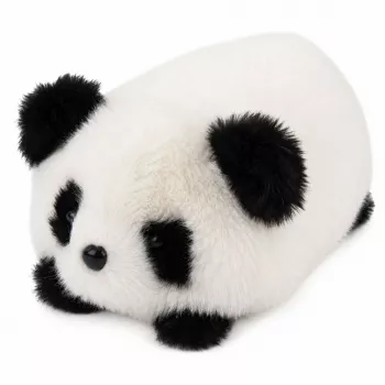 LEAN TOYS Plīša panda dzīvnieku maskota mīļdzīvnieks melnbalts 16 cm