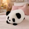 LEAN TOYS Plīša panda dzīvnieku maskota mīļdzīvnieks melnbalts 16 cm