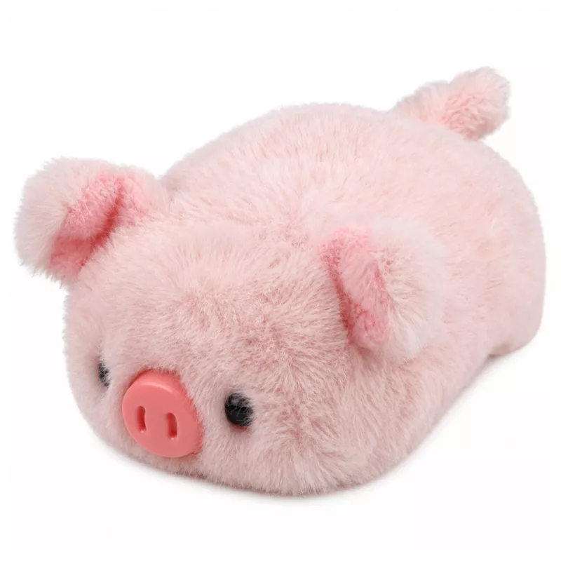 LEAN TOYS Plīša cūka Mascot Mīksta mīļa rotaļlieta Rozā 16 cm